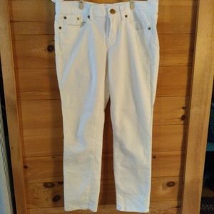 J.Crew, white 29 waist, ankle pants.